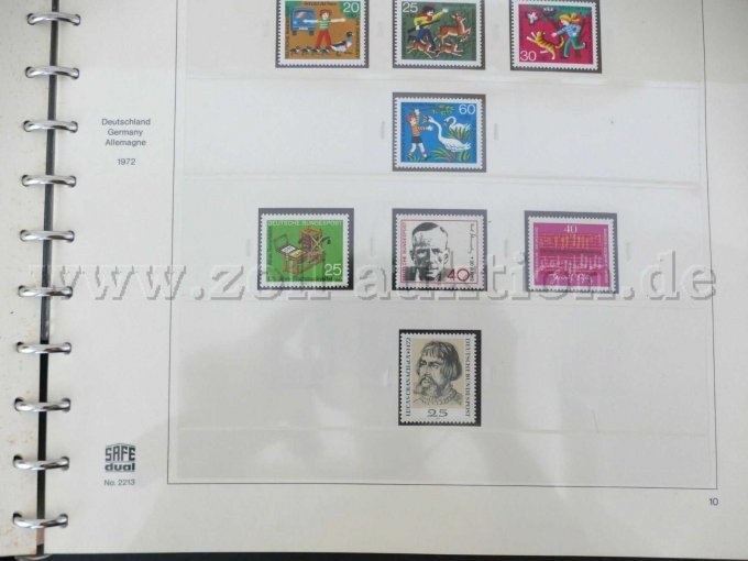 Briefmarken Deutschland 1972