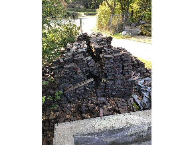 Ansicht der Klinker von einer Erhöhung aus