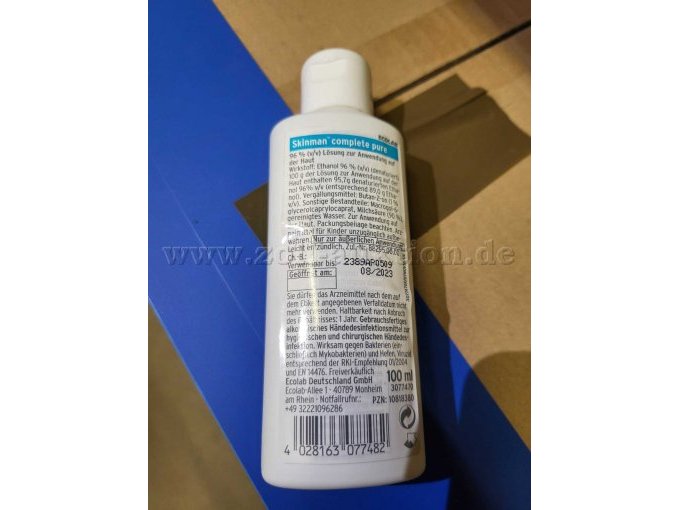 Flasche Ansicht Vorderseite