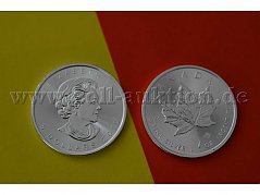 5 Kanadische 
Dollar aus 
999,9- Silber