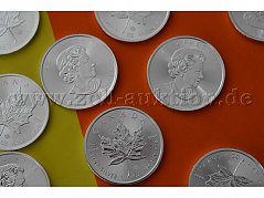 100 Münzen zu je
5 Kanadischen
Dollars