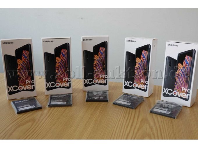 5er Paket Smartphone Samsung XCover mit original Zusatz-Akku