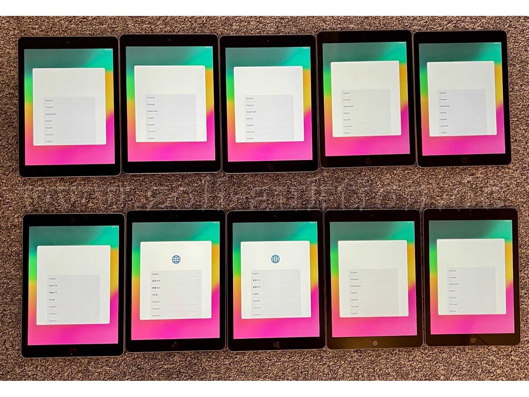 10 iPads eingeschlatet
