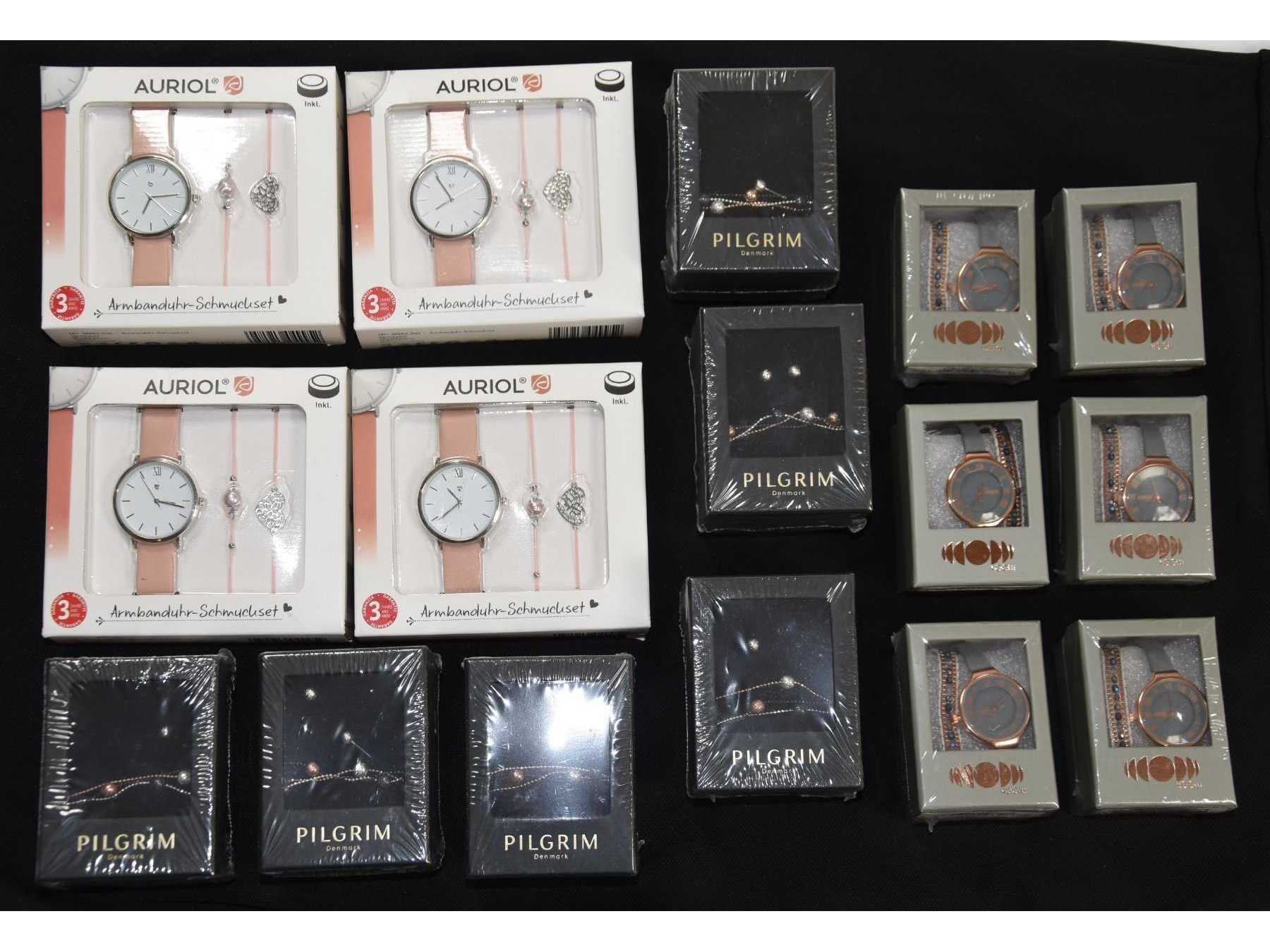 10 Armbanduhr-Schmucksets & 6 Schmucksets „Pilgrim“