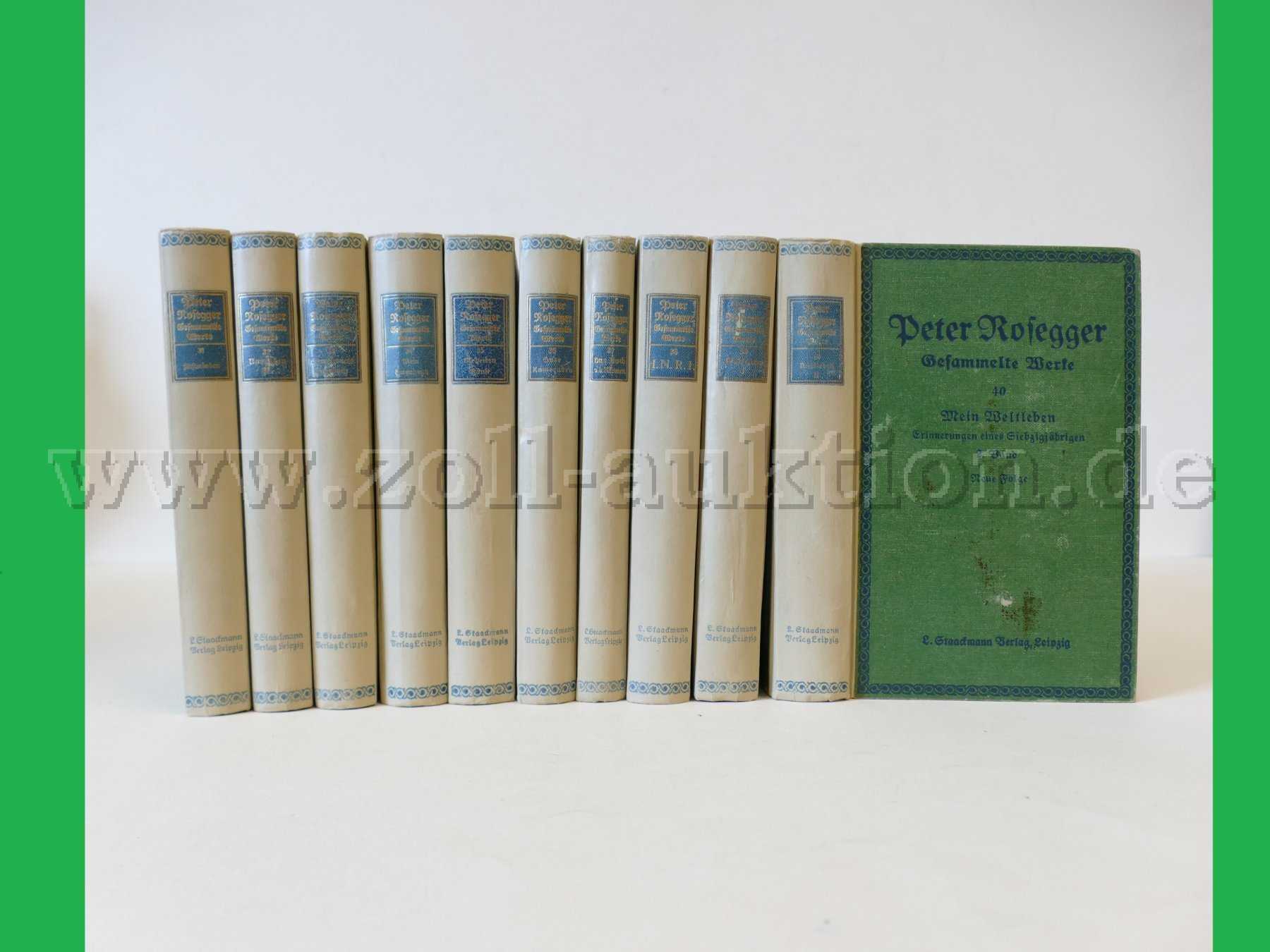 10 bind - Peter Roseggers samlede verker, bind 31 - 40