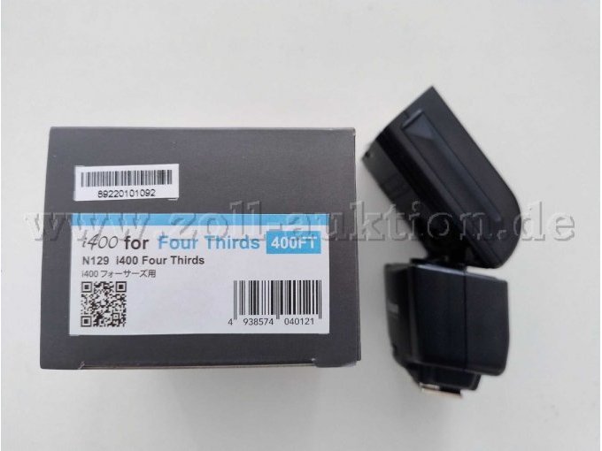 Nissin i400 mit Karton