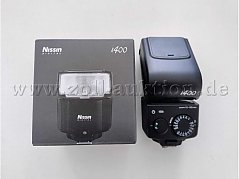 Nissin i400 mit Karton