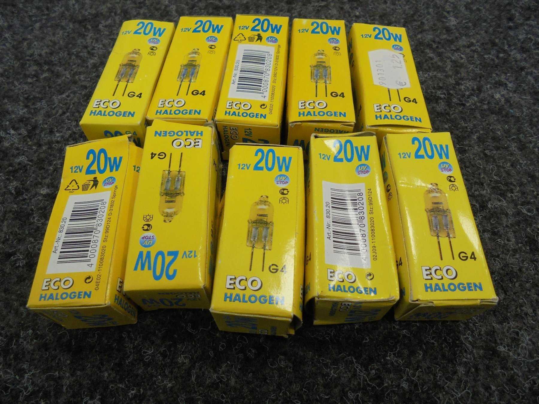 10 ECO Halogen-Birnen G 4