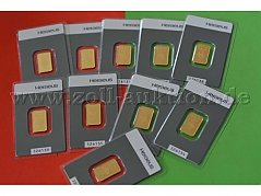 10 Barren
Feingold 999,9/-
zu je 5 g