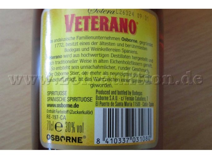 Etikett Veterano