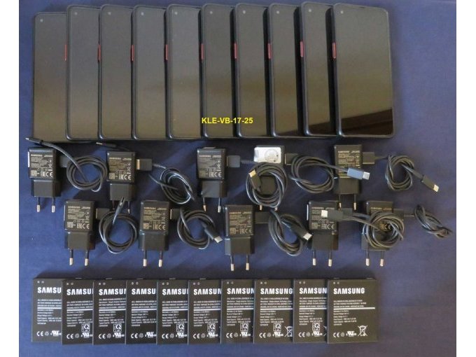 10 gebrauchte Handys Samsung Xcover Pro, 64 GB mit Adapter und Ersatz-Akku (Musterbild)