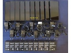 10 gebrauchte Handys Samsung Xcover Pro, 64 GB mit Adapter und Ersatz-Akku