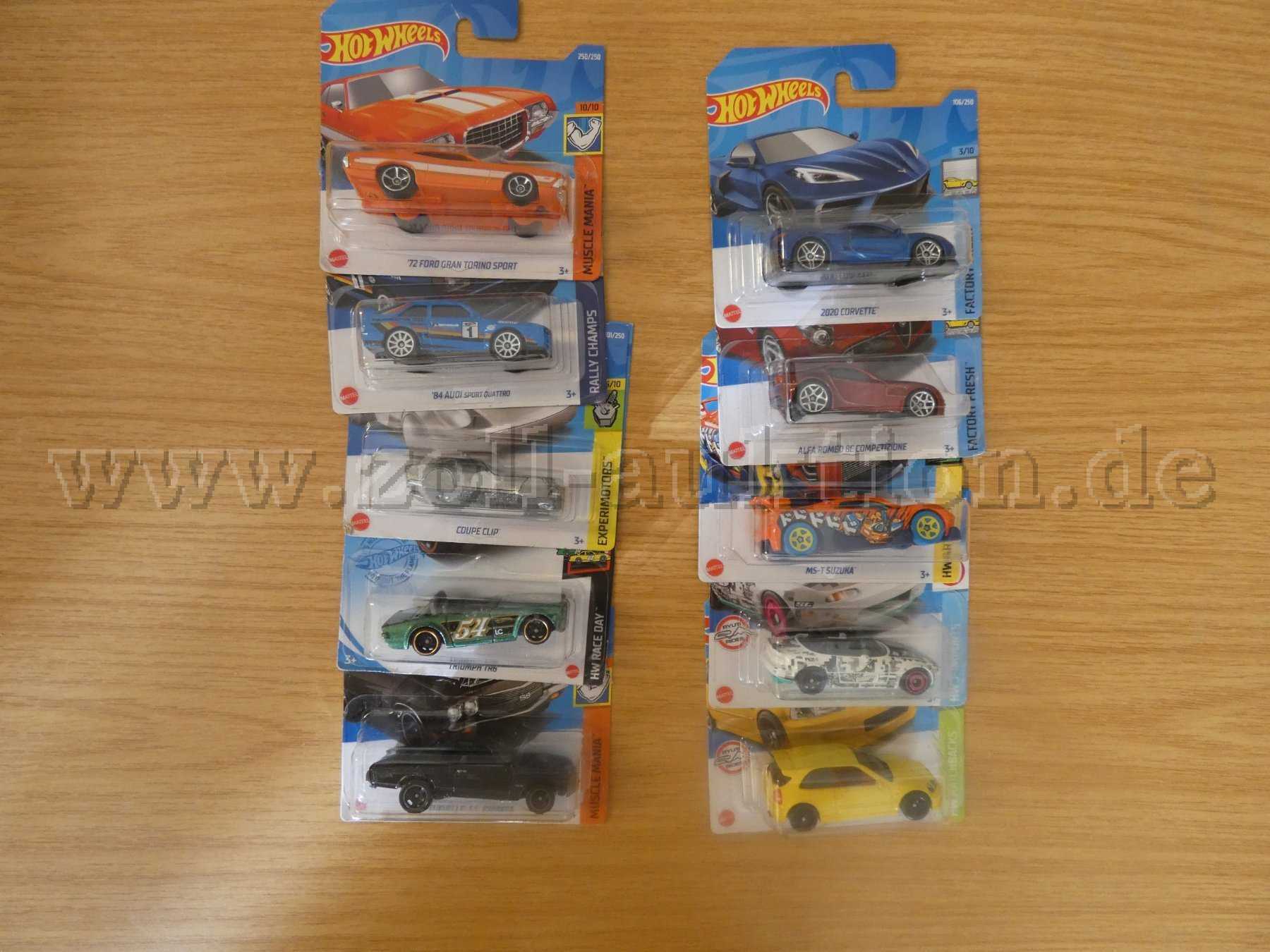 10 Hot Wheels