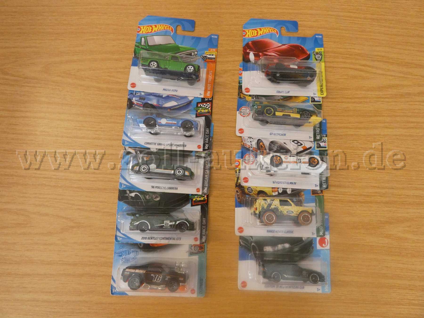 10 Hot Wheels