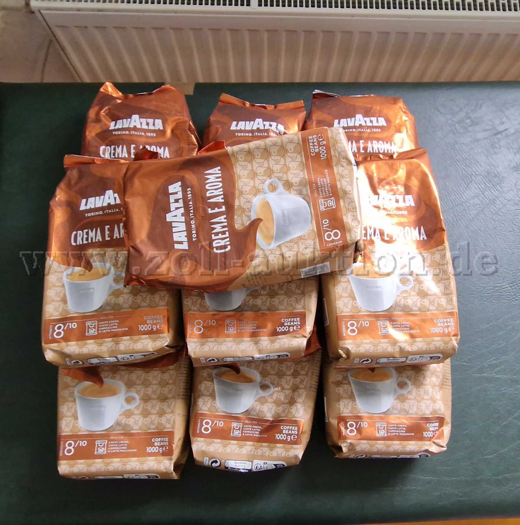 10 Kaffee Lavazza crema e aroma, 1.000 Gramm, ganze Bohne