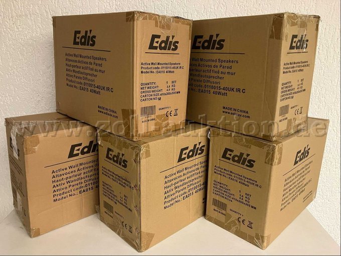10 Lautsprecherboxen EDIS Modell EA015 (5 Paar / neuwertig) – foto 2 – kavel bij Zoll-Auktion, Mönchengladbach