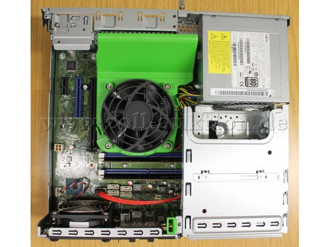 Draufsicht Rechner, geöffnet