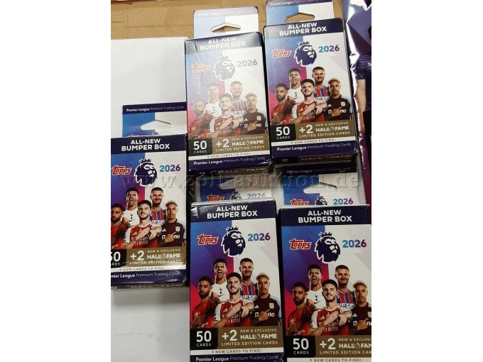 5 Stk. TOPPS Premier League Sammelkarten