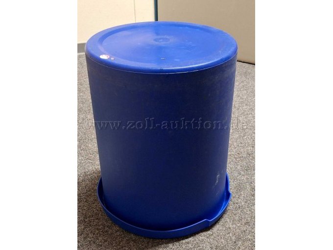 Papierkorb blau