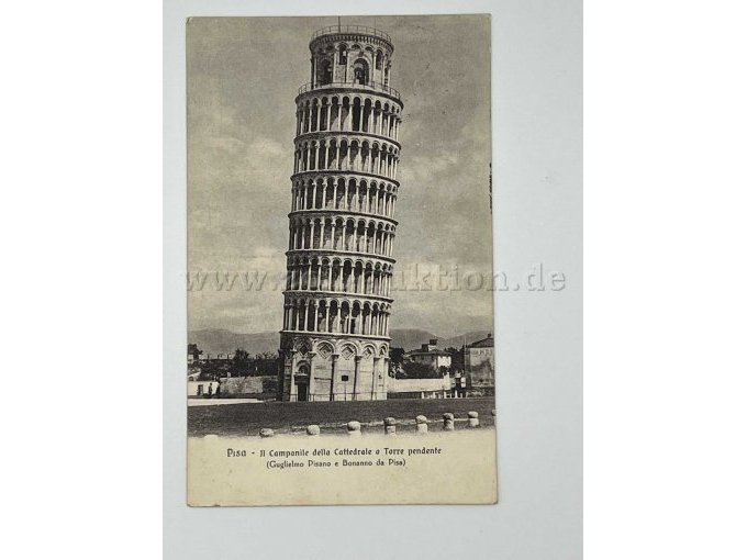 Postkarte schiefer Turm von Pisa