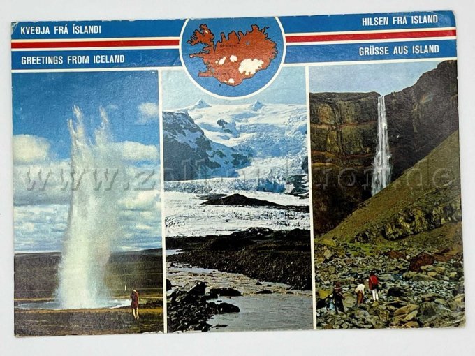 Postkarte Island