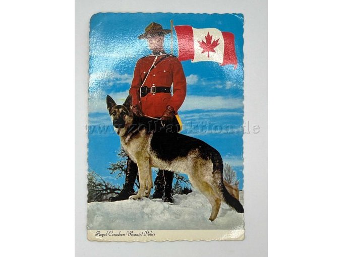 Postkarte Kanadischer Polizist
