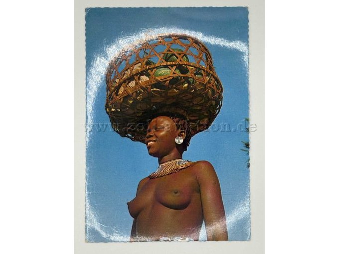Postkarte Frau