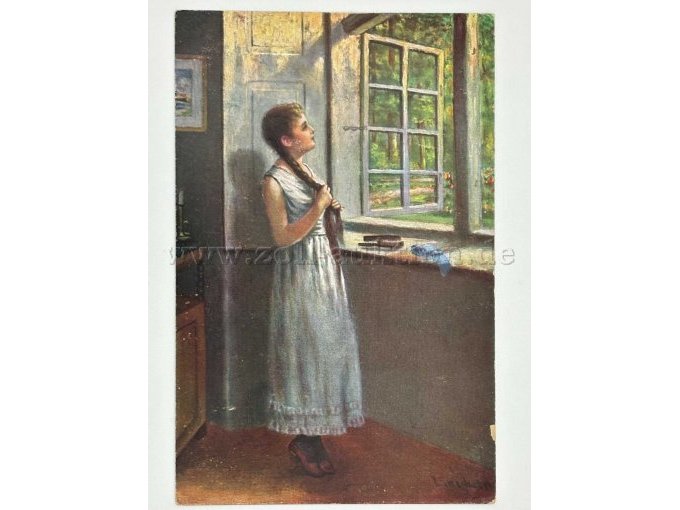 Postkarte Mädchen