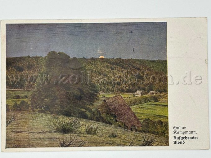 Postkarte Aufgehender Mond