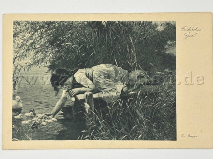 Postkarte Mädchen