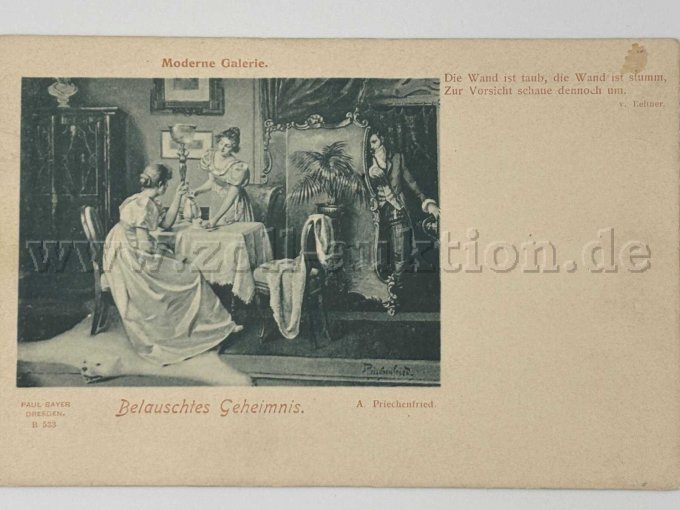 Postkarte Belauschtes Geheimnis