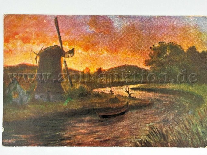 Postkarte Fluss