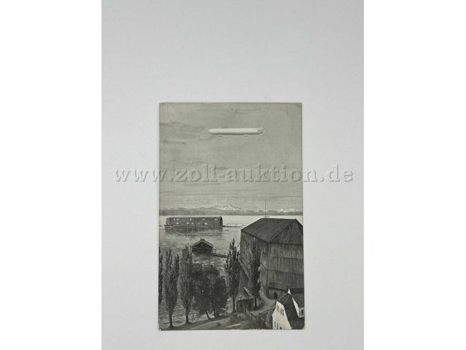 Zeppelin und Landschaft