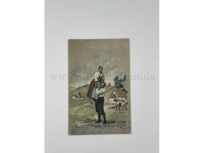 Mann und Frau in Tracht