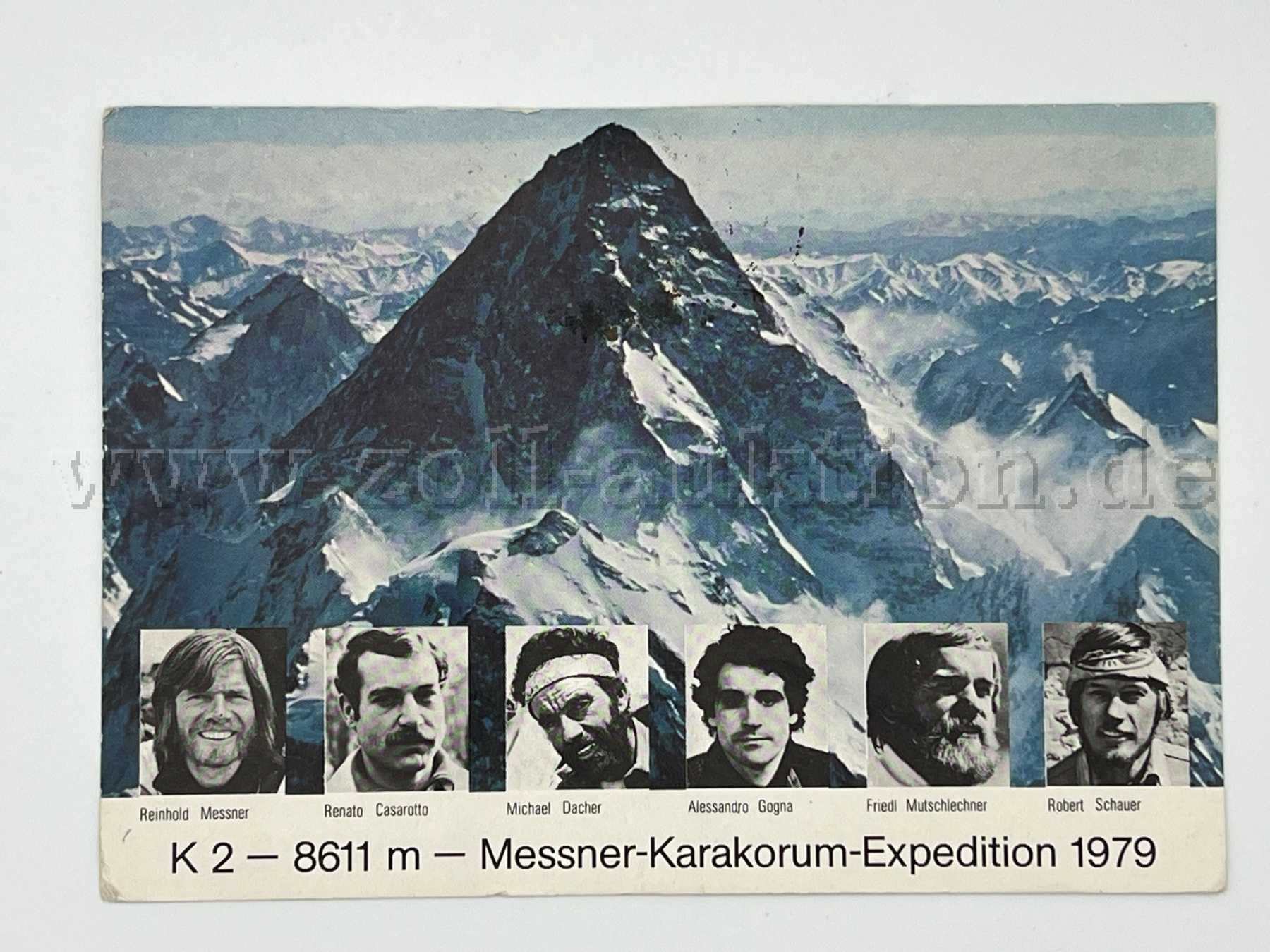 Postkarte Messner-Karakorum-Expedition