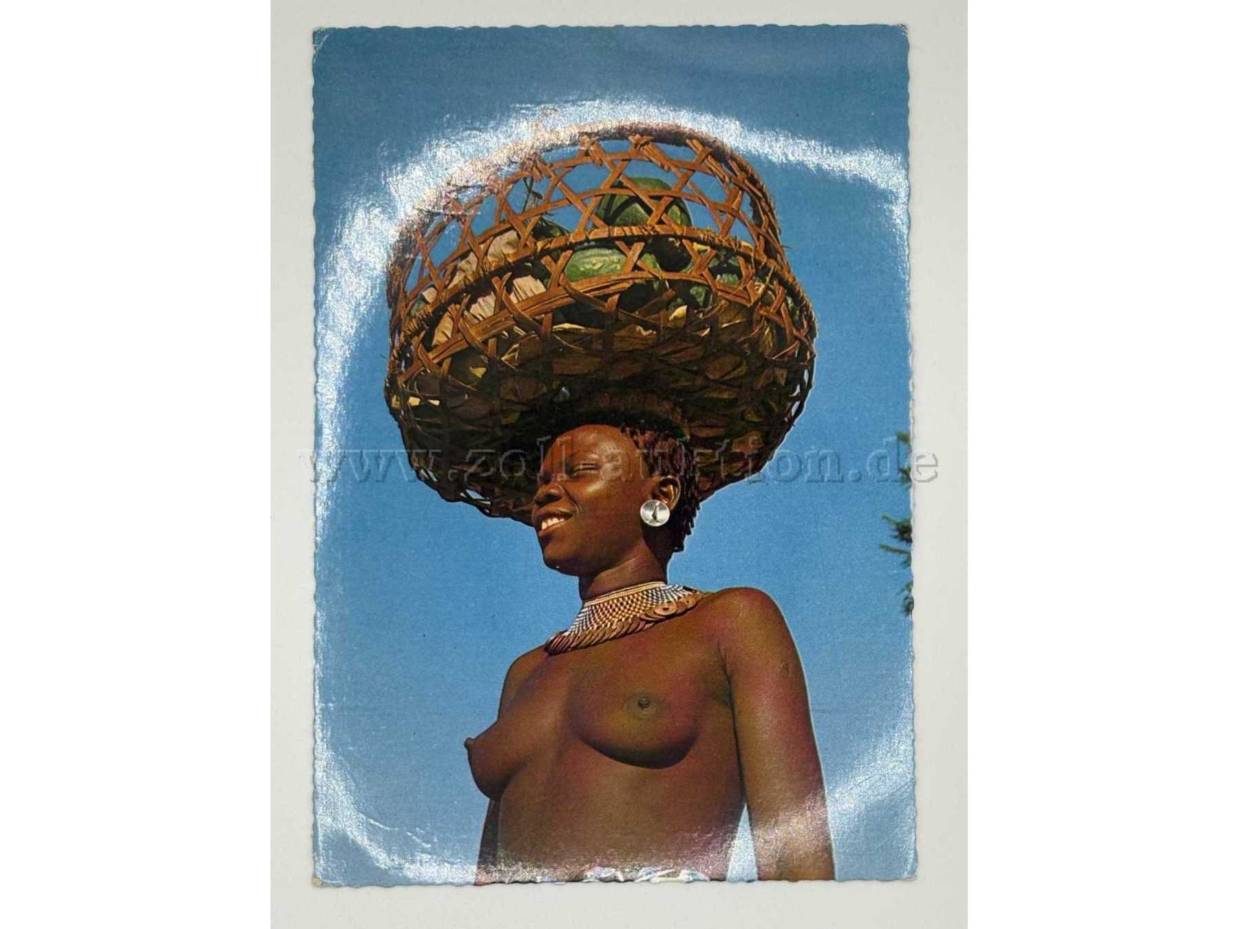 Postkarte Frau