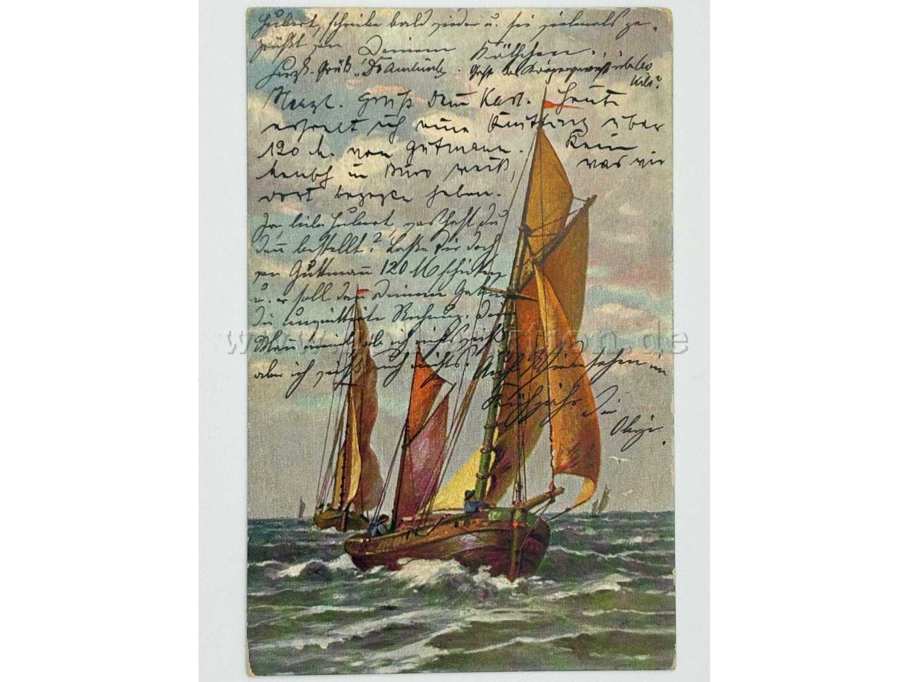 Postkarte Boot