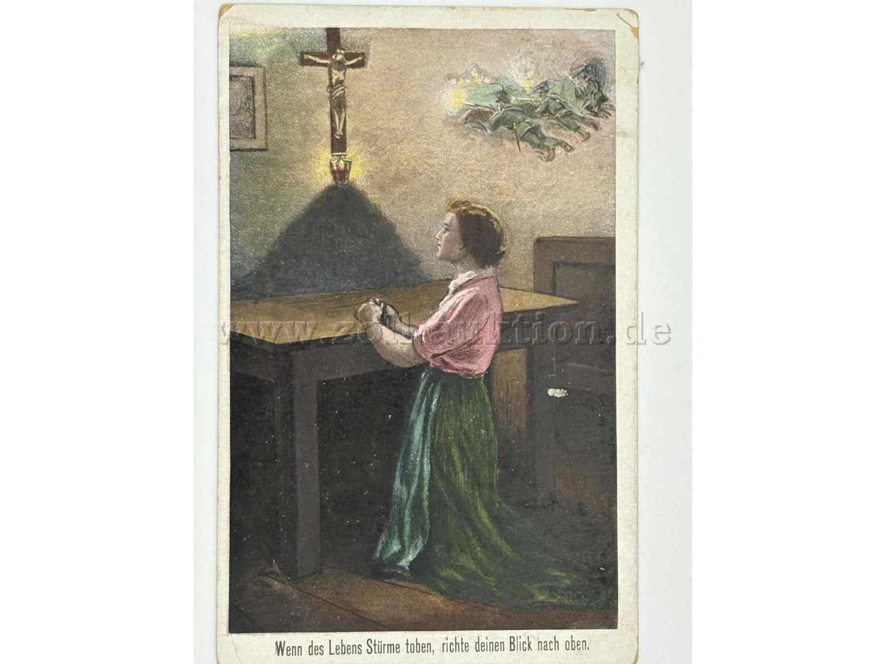Postkarte Frau