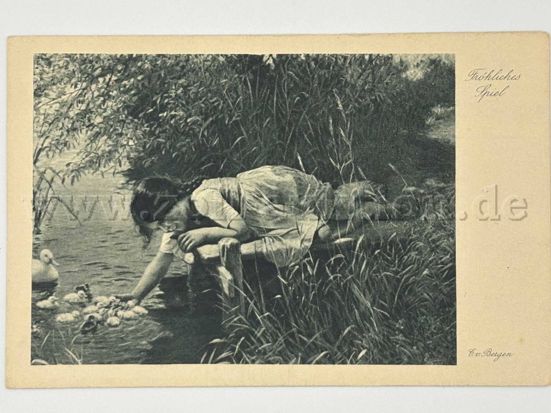 Postkarte Mädchen