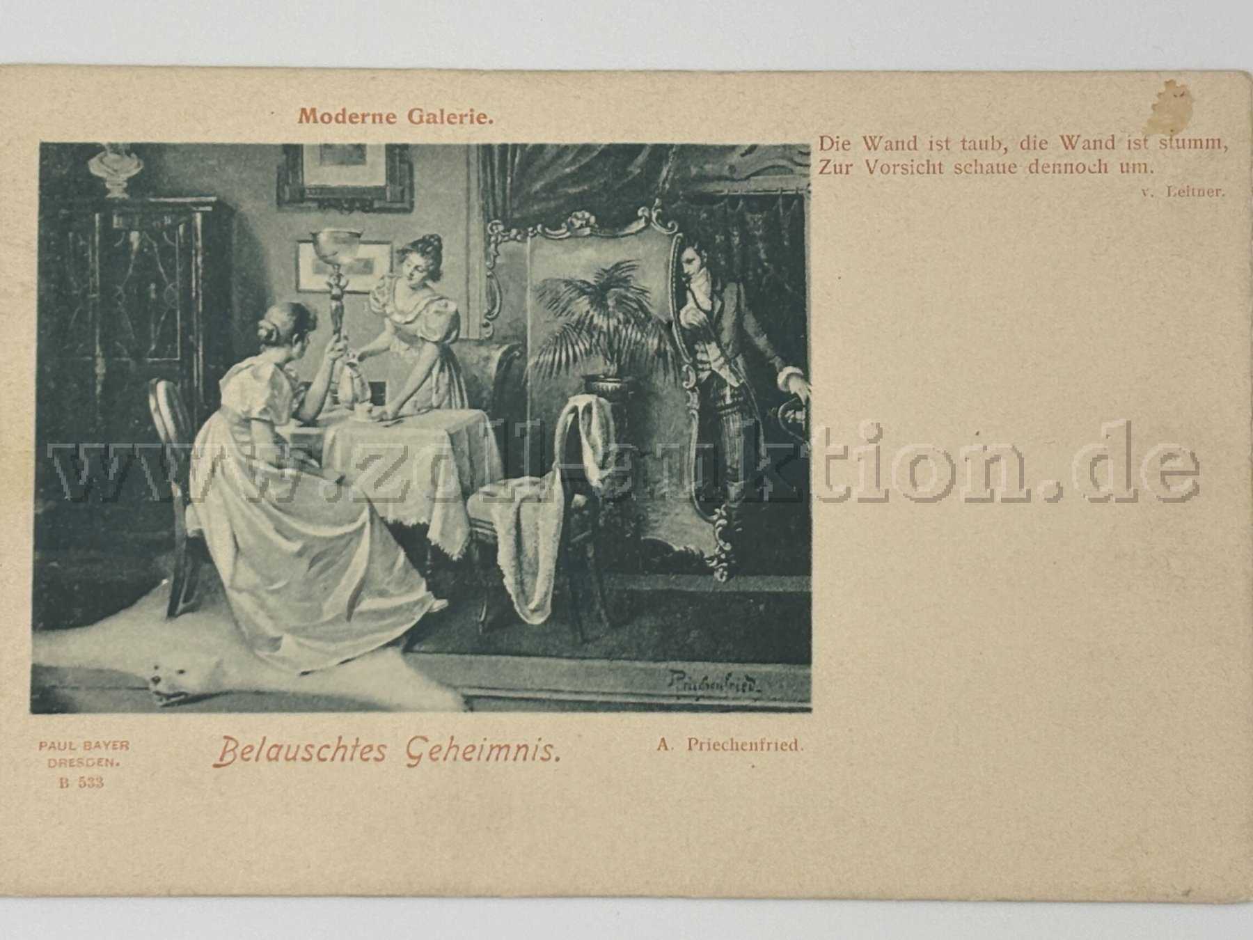Postkarte Belauschtes Geheimnis