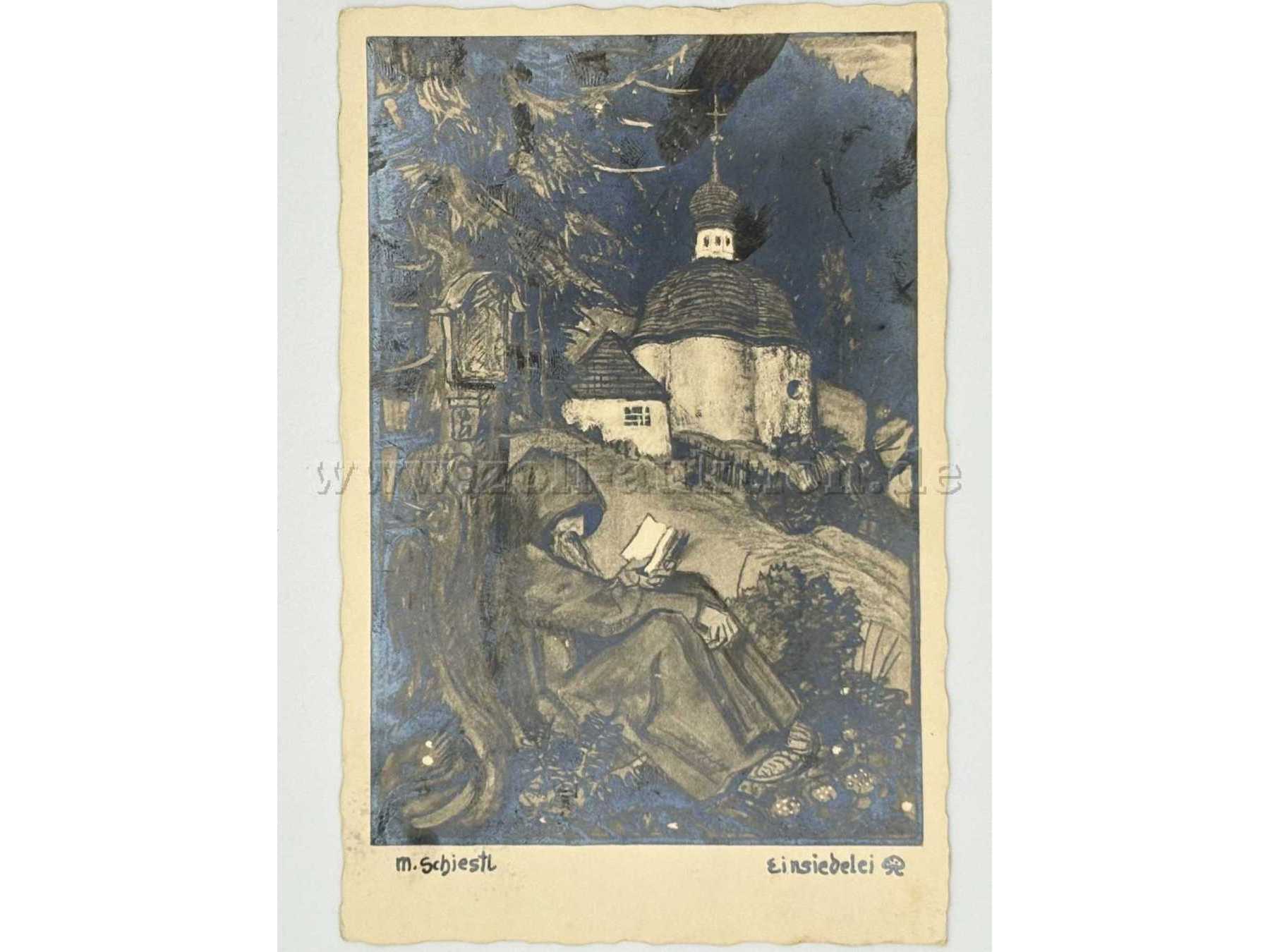 Postkarte Mann