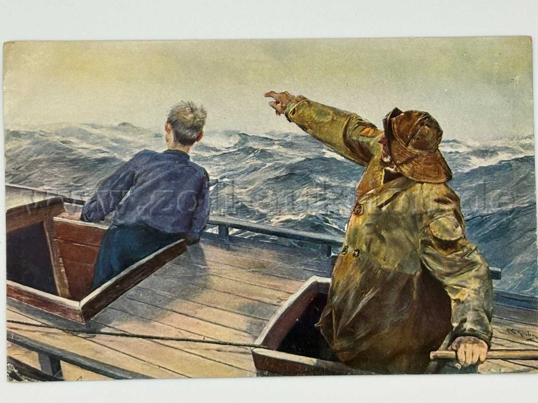 Postkarte Boot