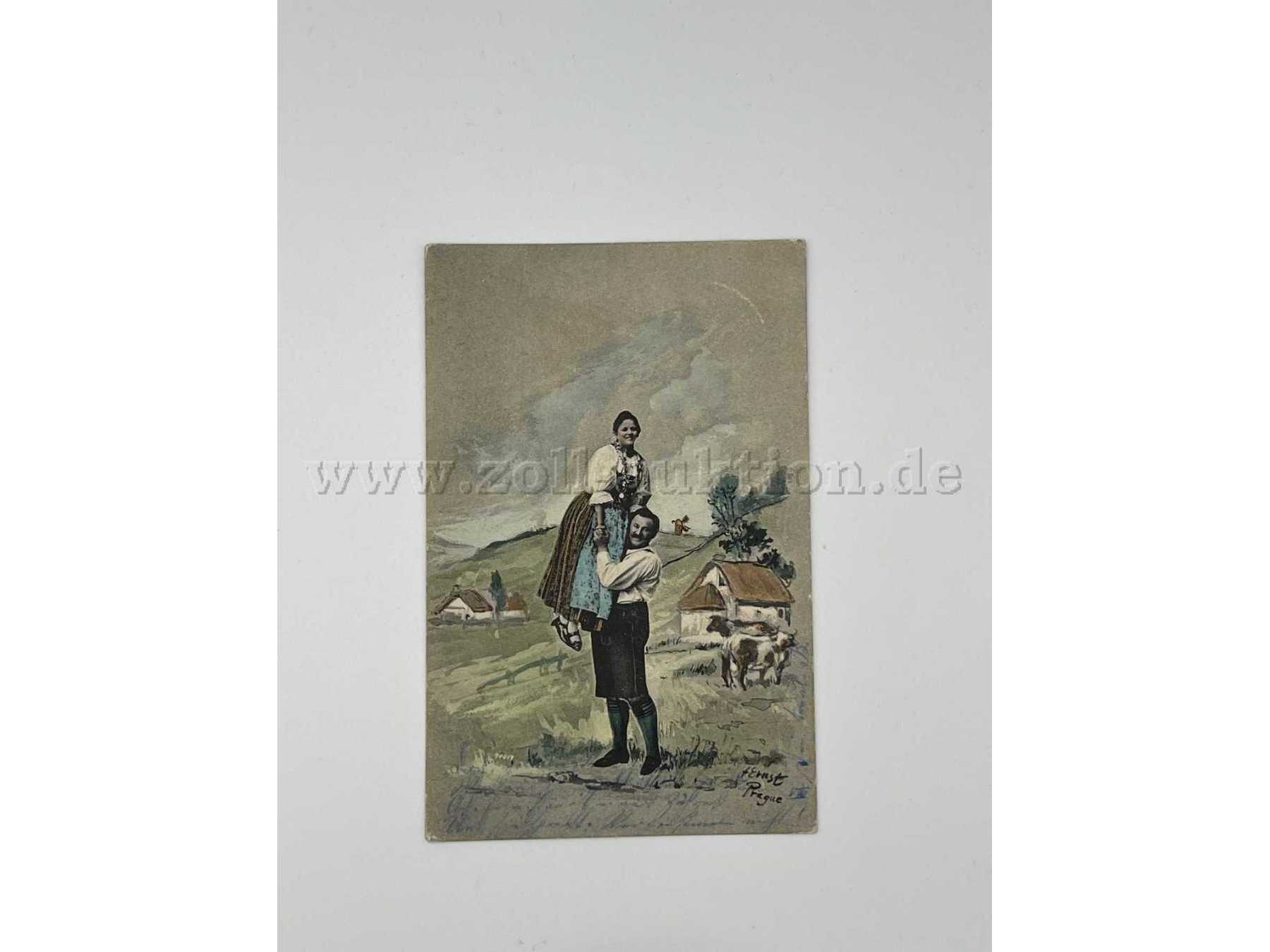 Mann und Frau in Tracht