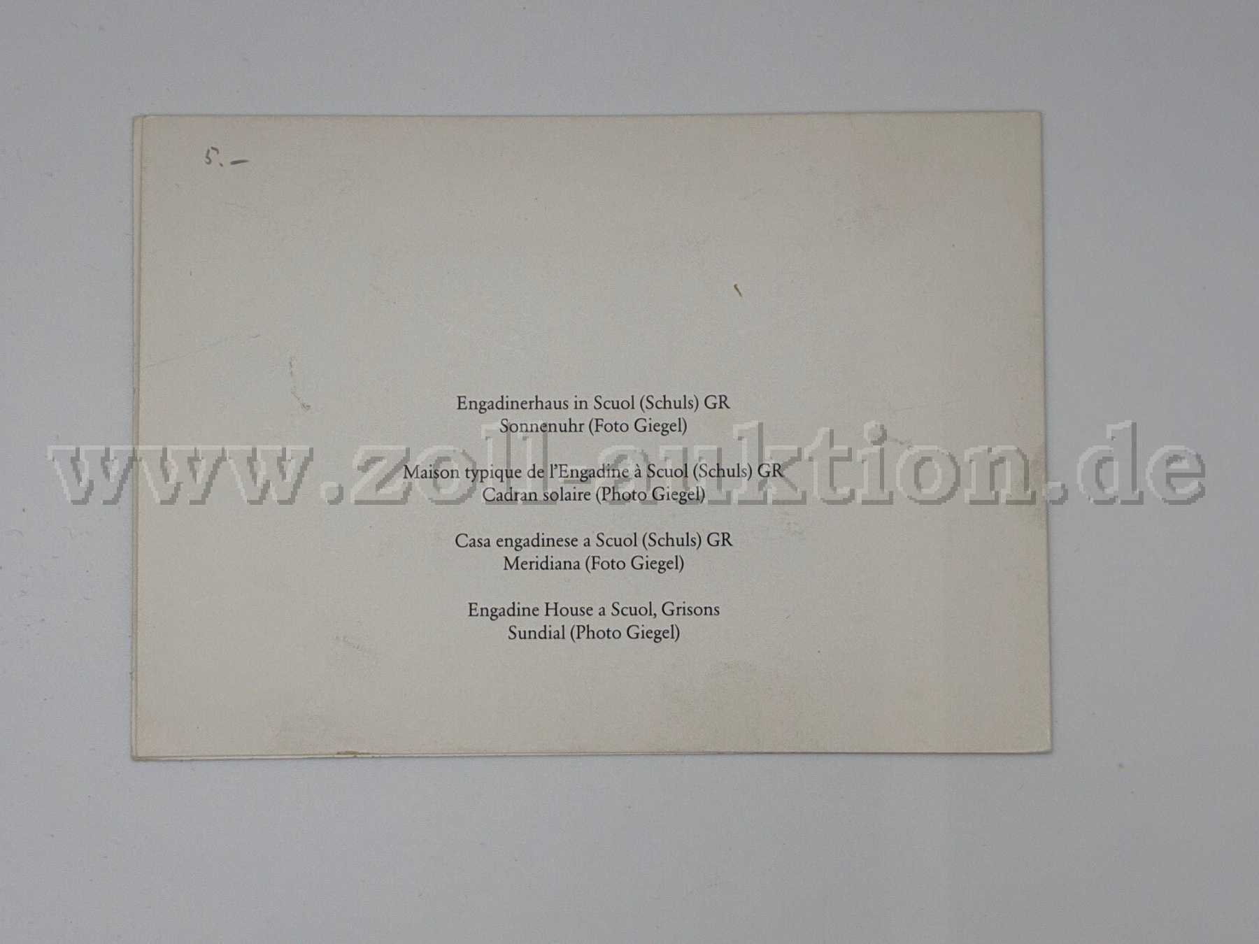 Rückseite von Postkarte 7