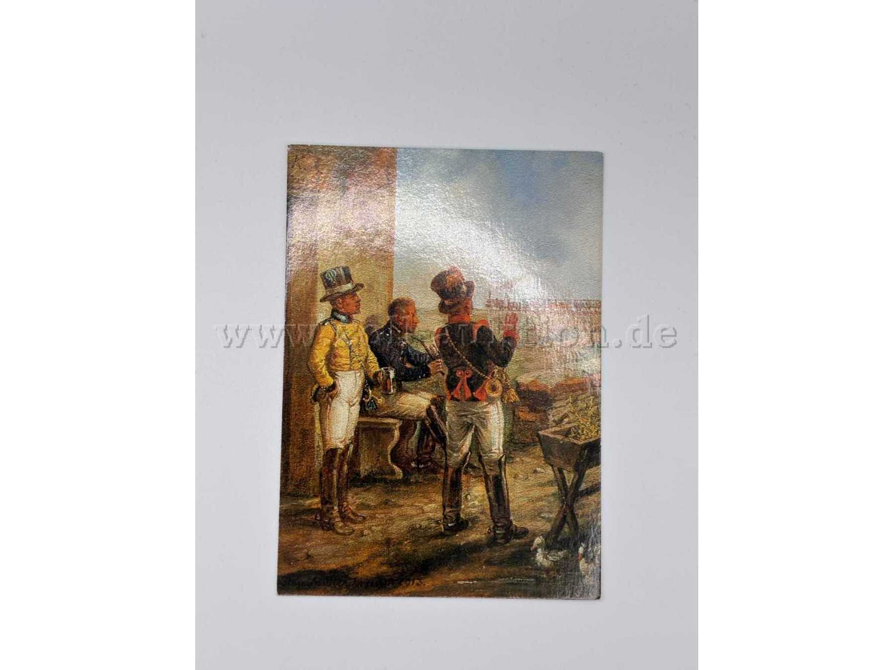 Sächsischer, bayerischer und österreichischer Postillion und die erste deutsche Eisenbahn bei Franzensbad