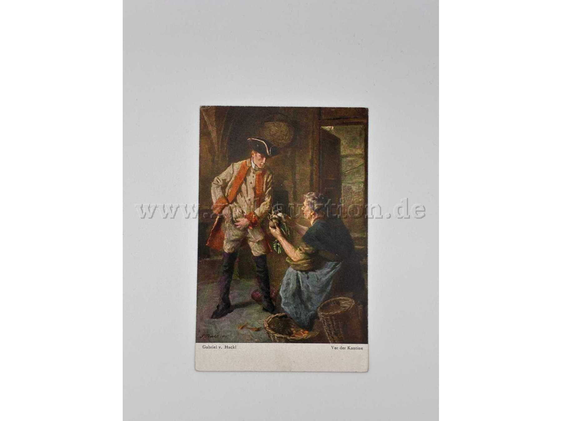 Gabriel v. Hackl Vor der Kantine