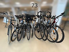 Übersicht Konvolut (von links nach rechts): Kettler, Tchibo-Klapprad, Kreidler, Bocas, drei Elops-Räder, drei Pegasus-Räder