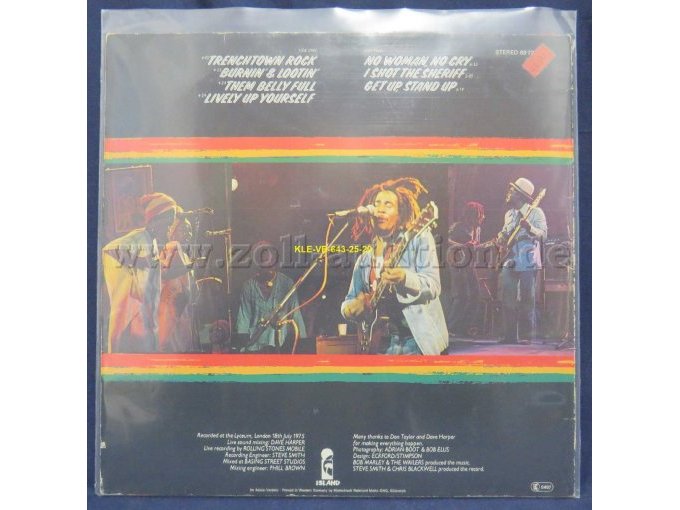 Bob Marley and The Wailers "LIVE!"
