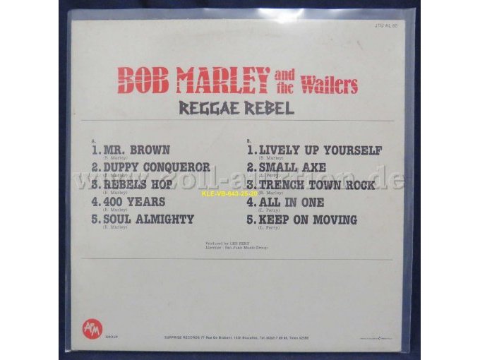 Bob Marley and The Wailers "Reggae Rebel"