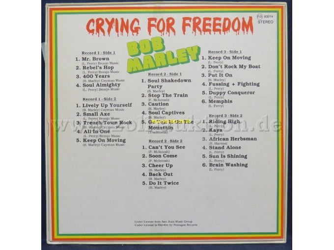 Bob Marley "CRYING FOR FREEDOM"